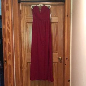 NWT!! Red strapless dress